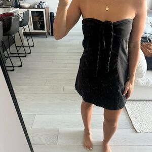 Urban Outfitters Black Strapless Dress